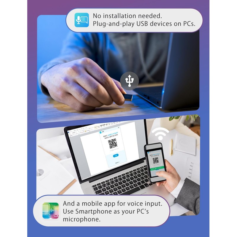 AI VoiceWriter — Speech-to-Text Transcription Solution for Win/Mac, A USB