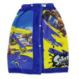 Marushin 23.6 inches (60 cm) Rolled Towel, Splatoon 3, Play Summer, Antibacterial Treatment, UV Protection, for Boys, 4525002900