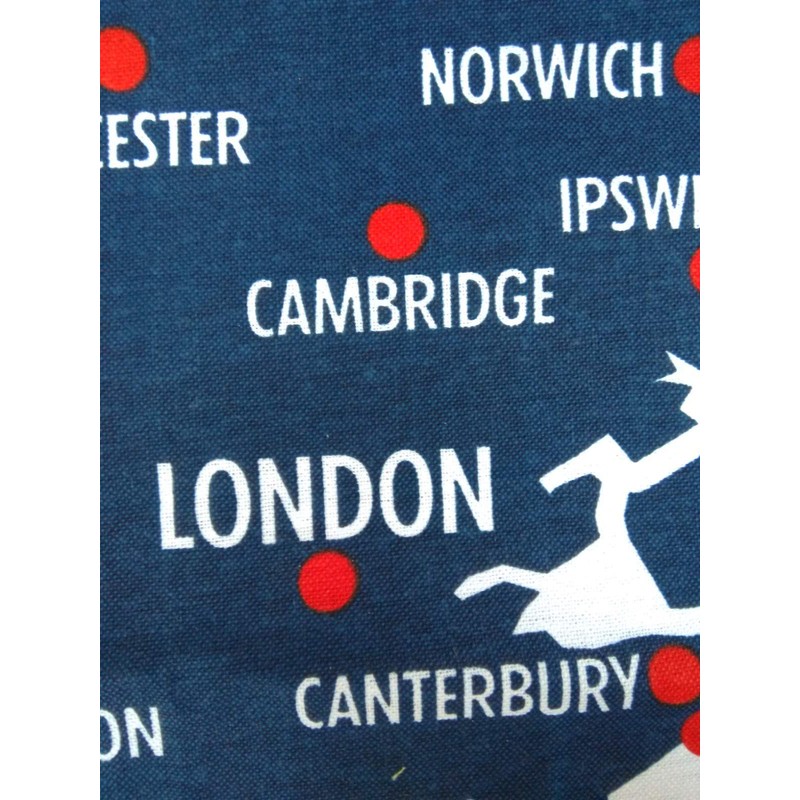 Great Britain Map Union Jack Flag Tea Towel United Kingdom