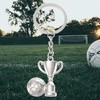 TRIXES Silver Football Boot and Trophy Keyring - WORLD CUP