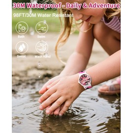 TENOCK Kids Analog Watch Boys Girls, 30M Waterproof, Sports Camo Watch with Thin Dial & Soft Band, Easy to Read for Ages 5-15, Great Birthday Christmas Gifts for Kids (Camo-White Case)