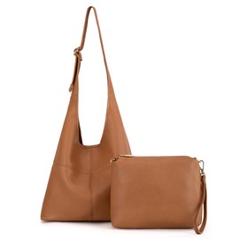 Montana West Hobo Bags Purse for Women Ultra Soft Foldable Shoulder Slouchy Handbags with Coin Purse,MWC2-122LBR