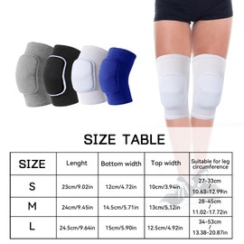 BLURBE Volleyball Knee Pads for Women & Men – Soft, Cushioned, Durable Knee Protection for Sports, Yoga, Pilates, Dance & Work – Lightweight, Slip-Resistant Design