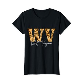 West Virginia WV Leopard Pattern Pride Vintage T-Shirt
