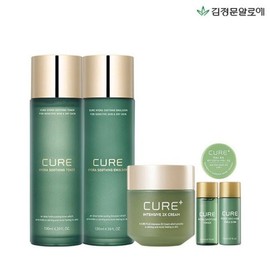 Half Club / Kim Jung Moon Aloe Cure Soothing Toner + Emulsion + 2X Cream + Mini Gift / 김정문알로에 큐어 수딩 토너+에멀전+2X크림+미니 증정