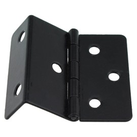 Three Fold Retro Hinge SQXBK 4PCS 43mm Black Antique Decorative Box Hing with 24PCS Screws for Door Cabinet Furniture Vintage Jewelry Chest, Three Folding Hinge