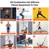 DASKING Portable Home Gym Resistance Band Bar Set with 8