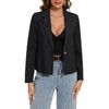 MINTLIMIT Summer Lightweight Women's Casual Blazers Suit Linen Notched Lapel