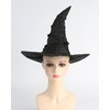 Carkno Black Witch Hat for Women Adult Dress Up Wizard