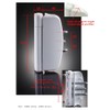 SFS Dynamic 2D Upvc Door Hinge Screw in Pin Angled