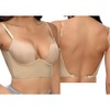 Women's Bra with Low Back U-shaped Shiny Assembly Large Backless