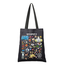 G2TUP Georgia State Travel Tote Bag - Georgia Home Handbag for Tourism & Vacation Gift