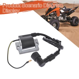 labwork Ignition Coil Replacement for Yamaha Golf Cart G1 1978-1987 Black