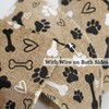 MEEDEE Paw Print Ribbon Wired Dog Ribbon Wire 2.5 inch
