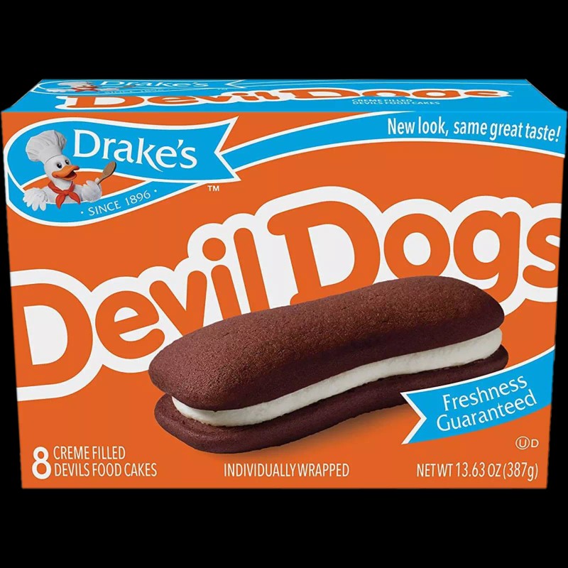 Drake's Devil Dogs, Full Case of 12 Boxes of Creme-Filled