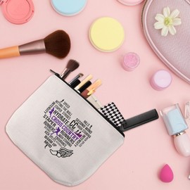 WSNANG Cross Country Running Gift Cross Country Runner Makeup Bag Track and Field Gift Cross Country XC Coach Zipper Pouch (Cross Country bag)