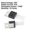 IRLZ44N IRLZ44 MOSFET Transistors 55A 60V IRLZ44NPBF Logic Level Mosfets