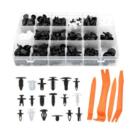 JNNJ 415 Pieces Car Mounting Clips, Car Door Panel Clips Set, Car Clip Set with Tools, Car Decorative Clips Box Assorted Plastic Clip Fasteners