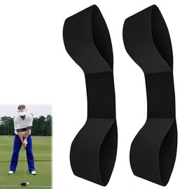 Azlanway Golf Swing Training Aid Band, 2PCS Golf Connection Band, Elastic Posture Corrector Strap Improve Swing Mechanics, Muscle Memory for Beginners Men & Women
