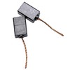 vhbw 2 x Carbon Brushes Motor Carbon Abrasive Carbon 4.8
