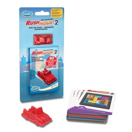 ThinkFun - 76614 - Rush Hour 2 - Erweiterung für das original Rush Hour. Mit neuen Herausforderungen für Jungen und Mädchen ab 8 Jahren.