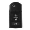 Flip Key Case, Qiilu Key Fob Case, 3 Buttons Car