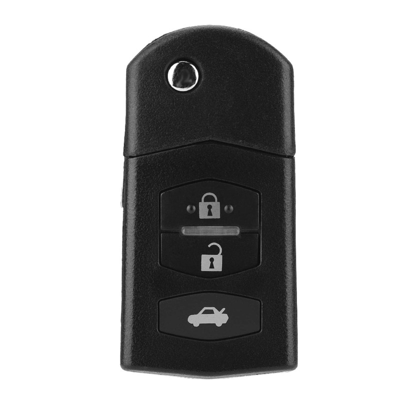 Flip Key Case, Qiilu Key Fob Case, 3 Buttons Car