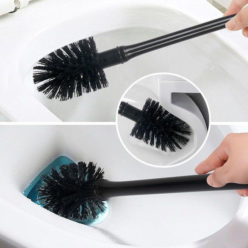 CELOX Toilet Bowl Brush and Holder, Bathroom Cleaning Kit, 2