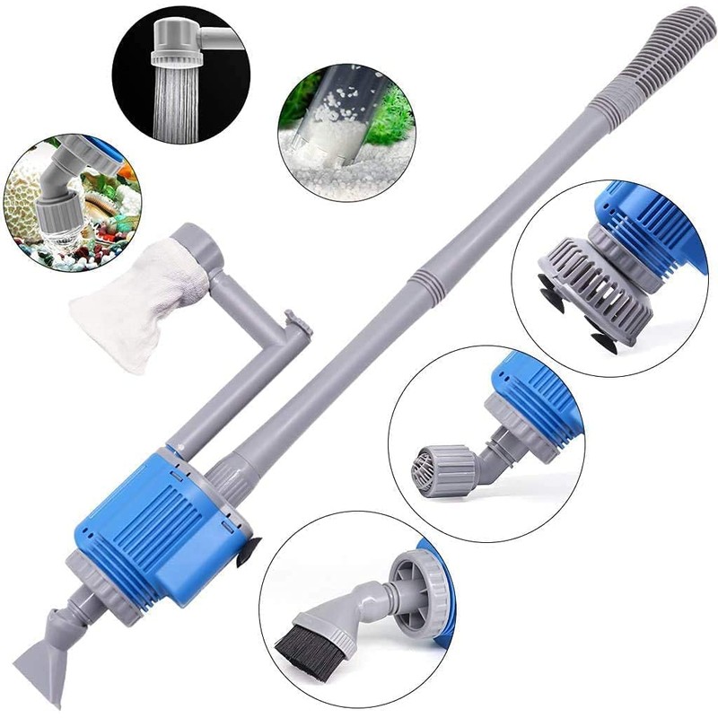 UPETTOOLS Aquarium Gravel Cleaner - Electric Automatic Removable Vacuum Water