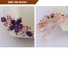 Riggle Barrette, Clip, Hair Clip, Hair Ornament, Glitter, Flower, Beige,