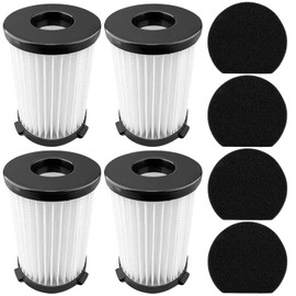4 Filters and 4 Sponges for Handy Force 2761 2759 Handheld Vacuum Cleaner