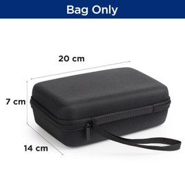 SUPVAN T50M Pro Label Maker Storage Case, Waterproof and Shockproof, Oxford Hard Carrying Case for Organization Protection of Mini Bluetooth Label Printer, Black (Case Only)