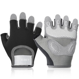 UTEBIT Weight Lifting Gloves Women, Workout Gloves, Gym Gloves For Women, With Wrist Support Rubber Padded Full Palm Protection, Breathable Pink Cycling Gloves For Training, Exercise, Fitness