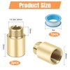 YFLeomry 2 Piece Tap Extension 1/2 Inch 30 mm Brass