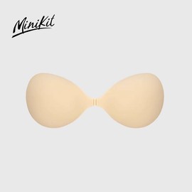 Minikit Silicone adhesive bra seamless sticky invisible push up bra for tank top.Dress for womenswear Comfort bras straplessbra push bra wireless bras for women minimizer bra - Colour: skin, Size: A+