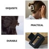 Healvian 4pcs Non-slip Square Matte Hair Claw Clips for Thick