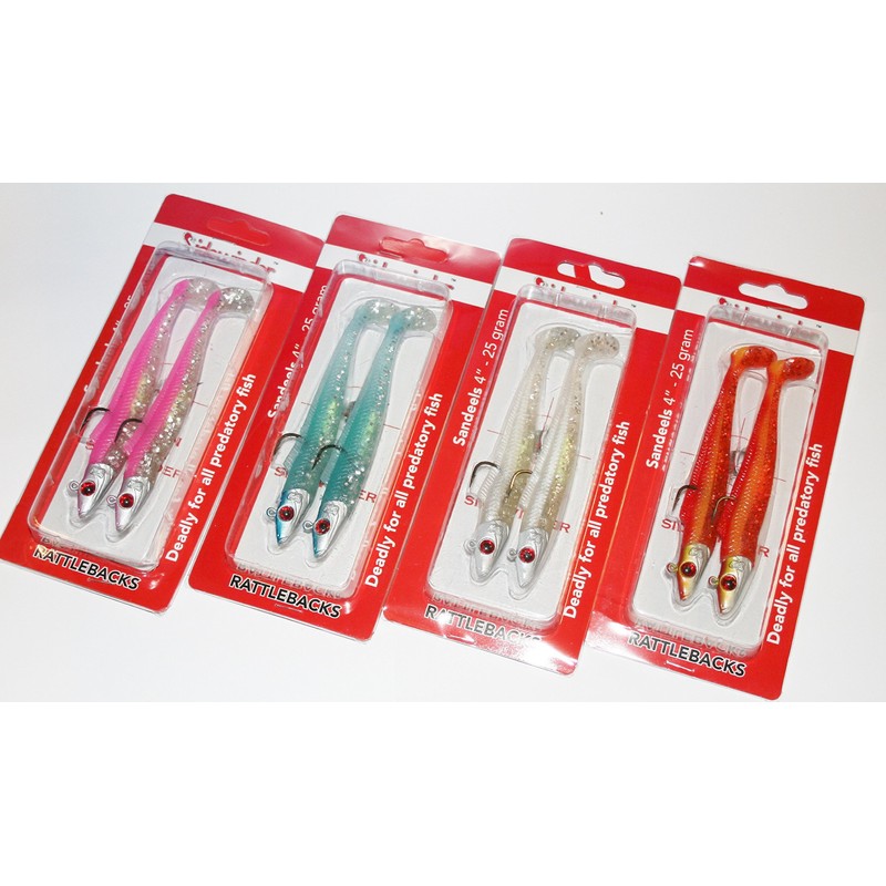 Sidewinder Rattleback Sandeels 4inch - 25grm Pink/Punk
