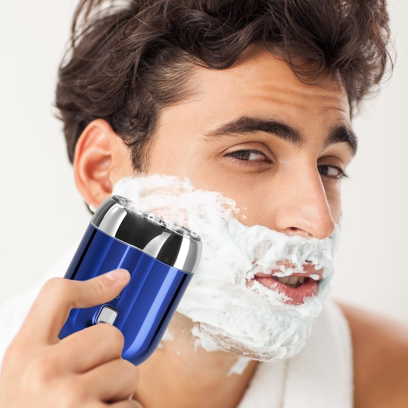 Mini Electric Shaver for Men Women, Pocket Dual Head Shaver