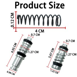 JNNJ Master Cylinder Repair Kit, Motorcycle Clutch Brake Pump Piston Plunger Repair Kits, Repair Kit for Front Brake Cylinder, Cylinder Piston Rig Acce (36.7 x 13 mm)