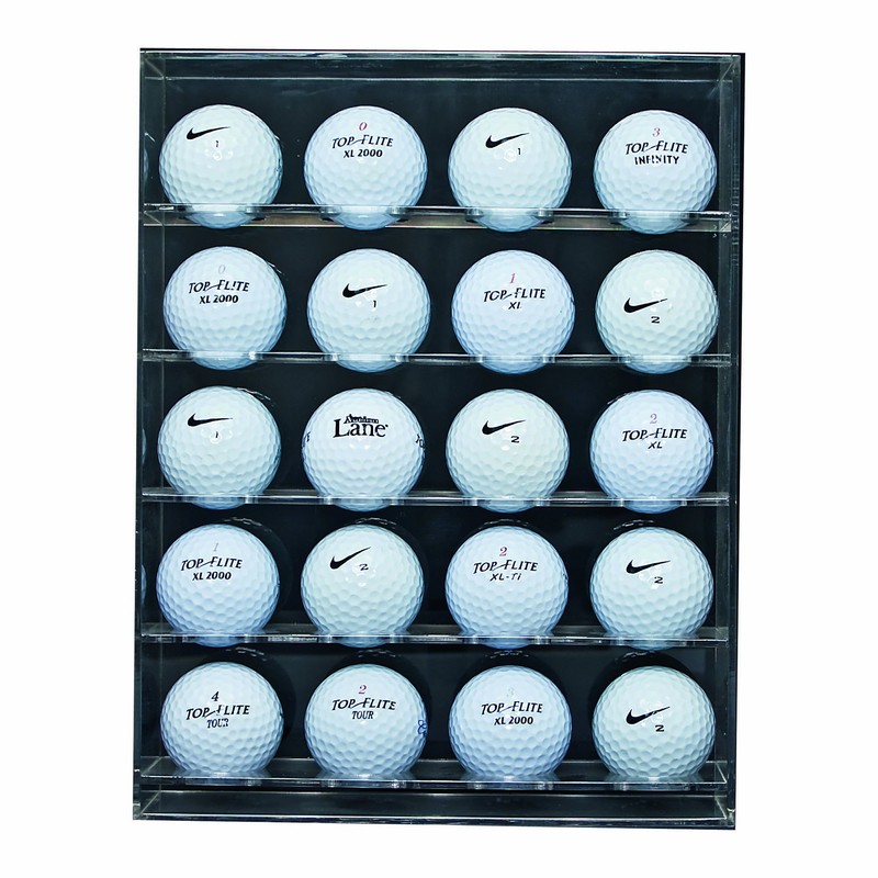 Longridge 20 Ball Perspex Golfball Anzeige - Klar
