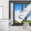 GCGOODS Portable AC Window Kit, Air Conditioner Daul Hose Window