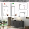 Steehoom Metal Storage Cabinet with Adjustable Shelves, Steel Buffet Sideboard