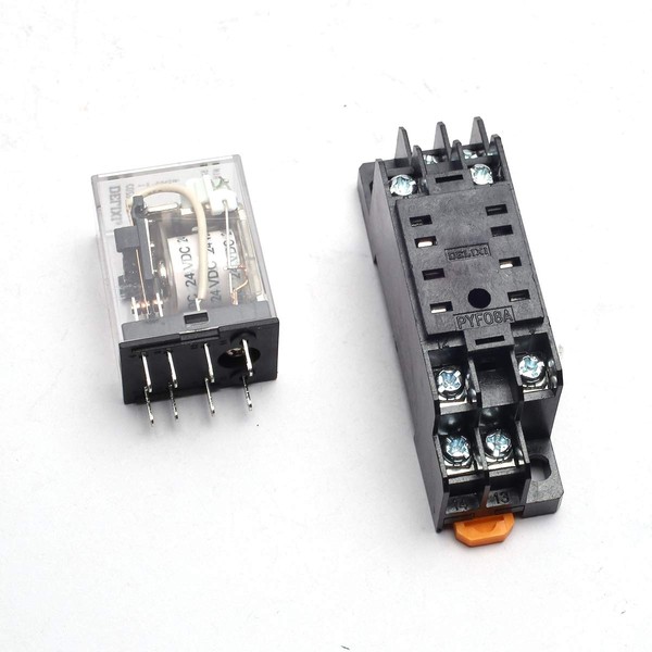 DEVMO DC24V MY2NJ Miniature Relay DPDT 8 Pins 10A HH52P