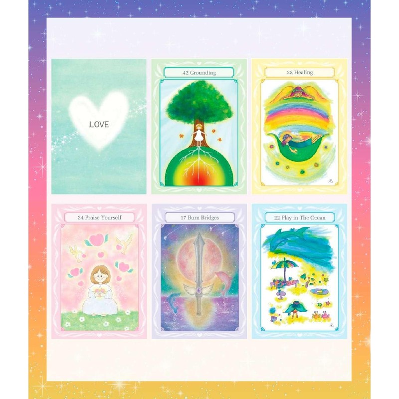 ANGEL CARDS Angel Card with Japanese Instruction Manual (English Language