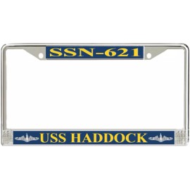 USS Haddock SSN-621 Enlisted License Frame - American Made - Veteran Approved!
