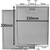 SPARES2GO Metal Mesh Filter for Electrolux Cooker Hood/Kitchen Extractor Fan