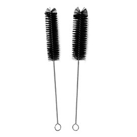 fancility® 2 x Cleaning Brush for Brewing Units for Fully Automatic Coffee Machines and Coffee Machines Interior Cleaning Nylon Brushes 20 & 25 mm