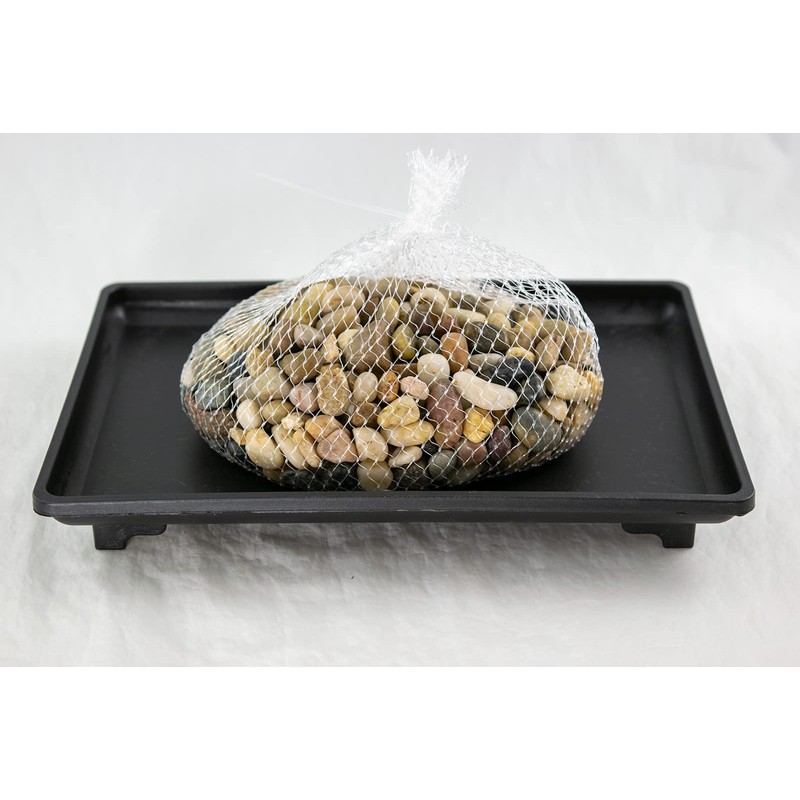 Yubonzai 1 Rectangular Black Plastic Humidity/Drip Tray for Bonsai Tree