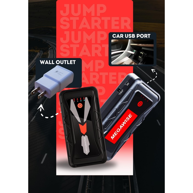 Smart Jump Starter Cable for MEGAWISE and Many Other Brands