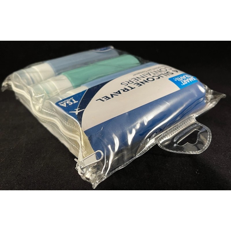 Smart Travel - 4 Silicone Travel Containers - 3 oz